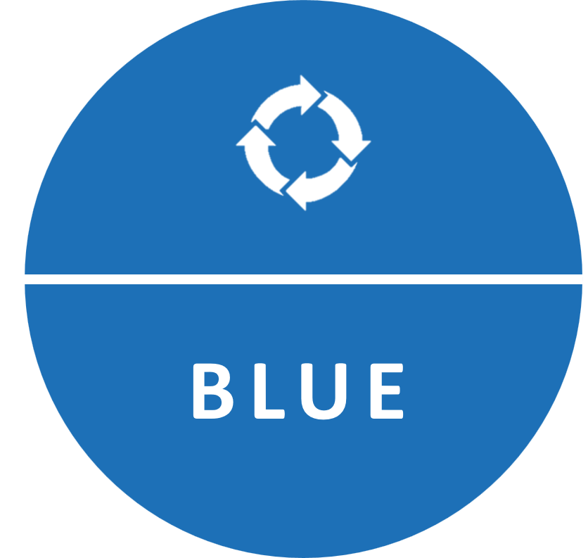 BLUE circle icon